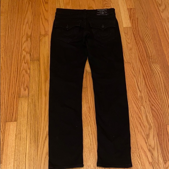 True Religion Men Jeans Black Straight leg Size 31 - Picture 2 of 9